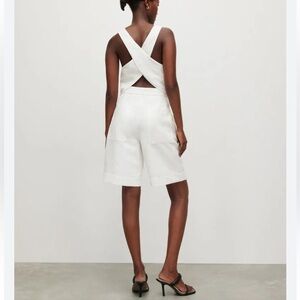 AllSaints White Italian Cloth Shorts
